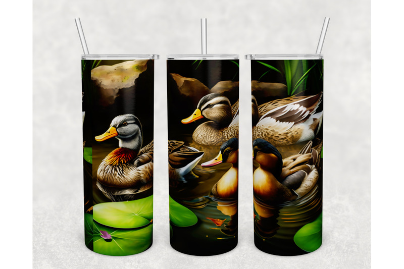 ducks-tumbler-wraps-bundle-20-oz-skinny-tumbler-duck-sublimation-png