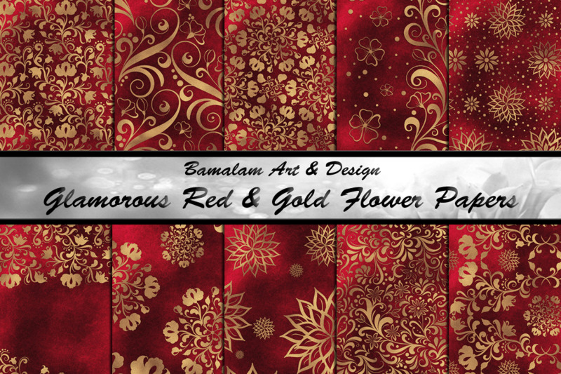 red-amp-gold-floral-backgrounds