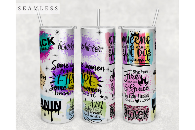 black-woman-quotes-tumbler-wrap-20-oz-skinny-tumbler-black-woman-png