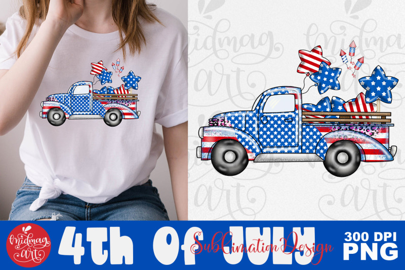 patriotic-loader-truck-png-4th-of-july-png-sublimation-design