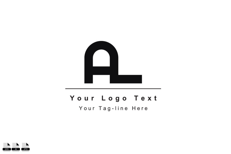 initial-logo-al-or-la-design-template