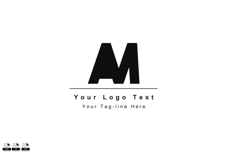 am-or-ma-letter-logo-unique-attractive-creative-modern-initial-am-ma
