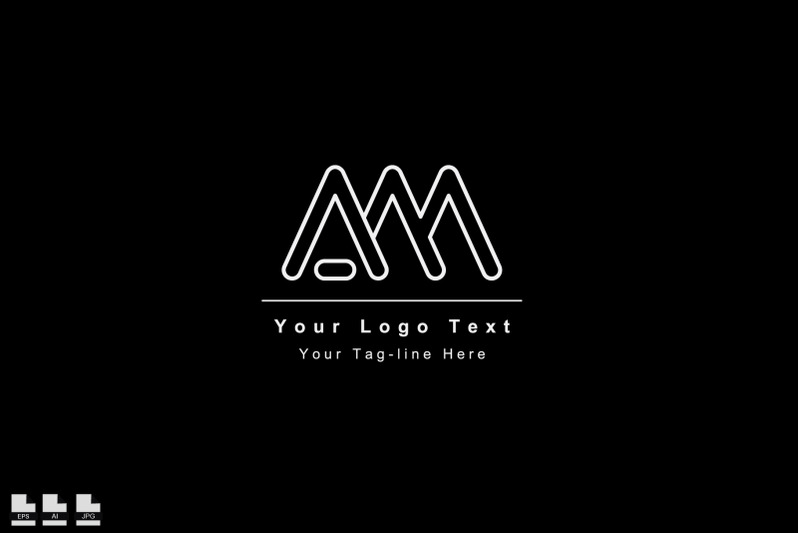elegant-am-or-ma-initial-logo-icon