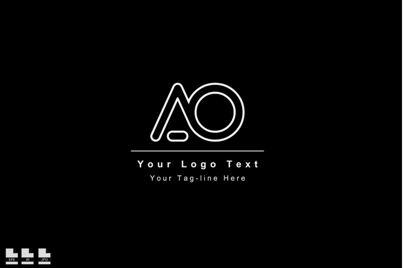 ao-or-oa-logo-template-icon-symbol