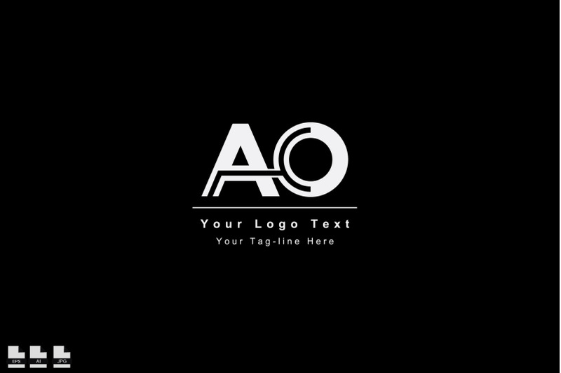 initial-ao-or-oa-design-logo-icon