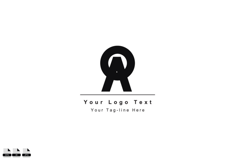o-oa-a-o-initial-based-letter-icon-logo