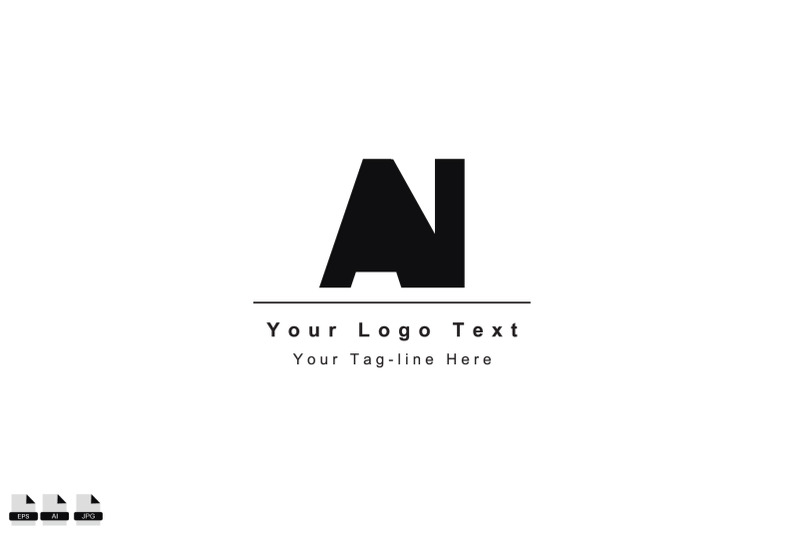 al-logo-icon-logo-template-design