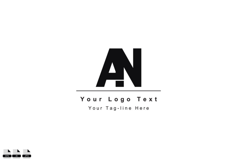 an-or-na-logo-template-initial-icon