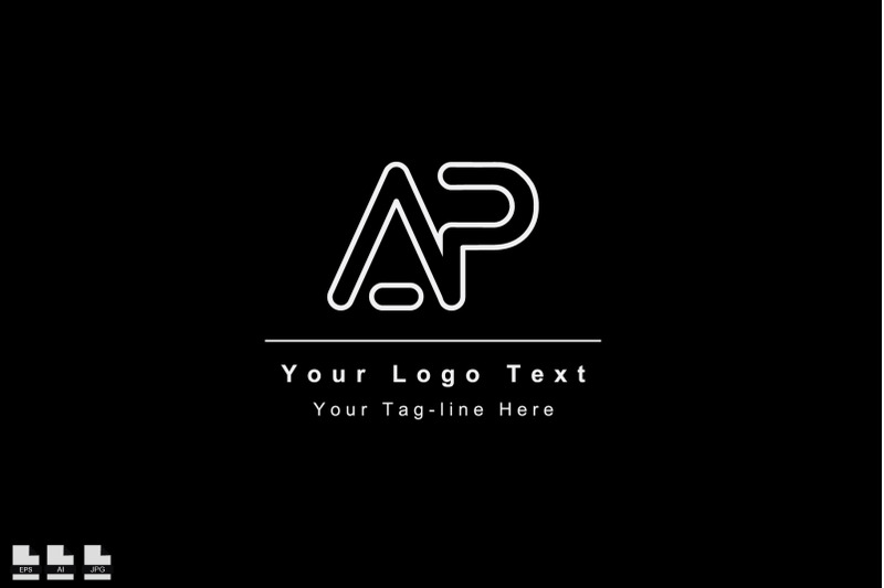premium-ap-or-pa-initial-logo-icon