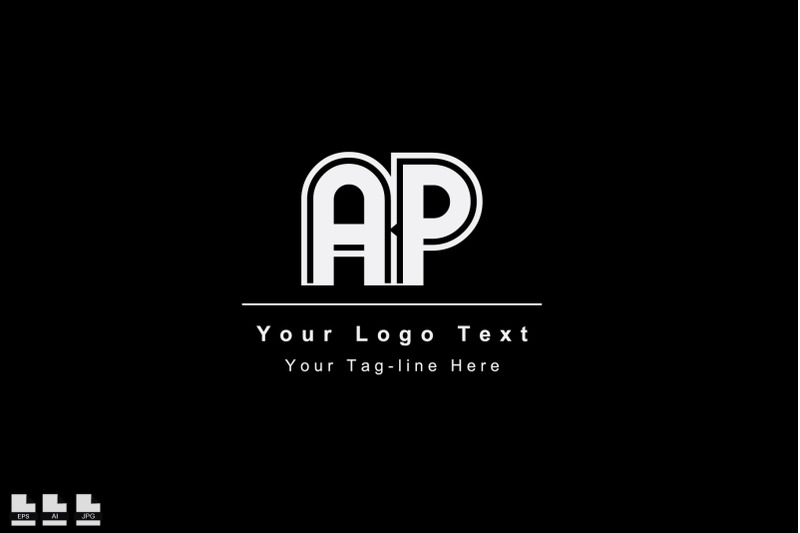 ap-pa-a-p-initial-based-letter-icon-logo