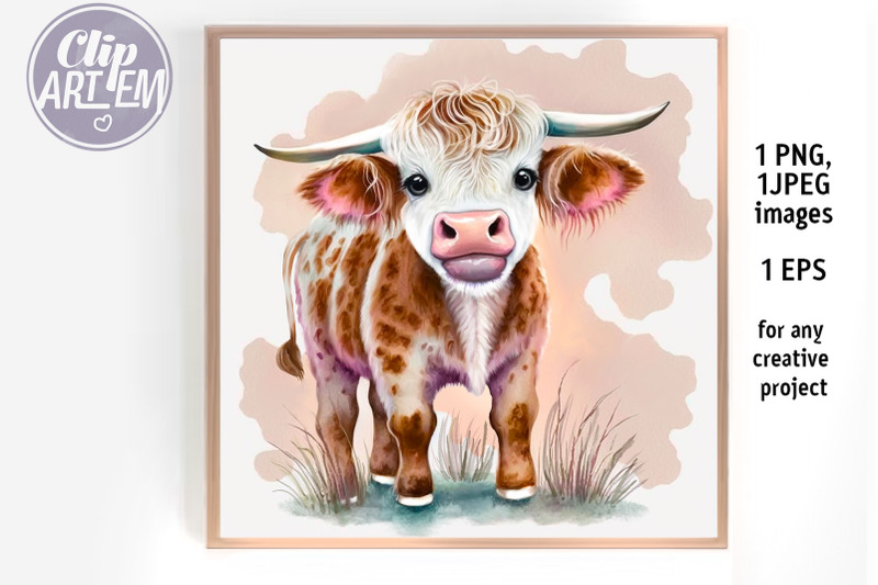 cute-cow-bull-watercolor-png-eps-vector-jpeg-image-farm-baby-animal