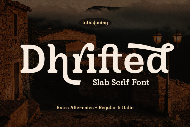 dhrifted-typeface