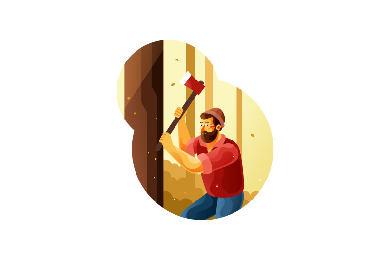 lumberjack-cutting-a-tree-with-an-ax