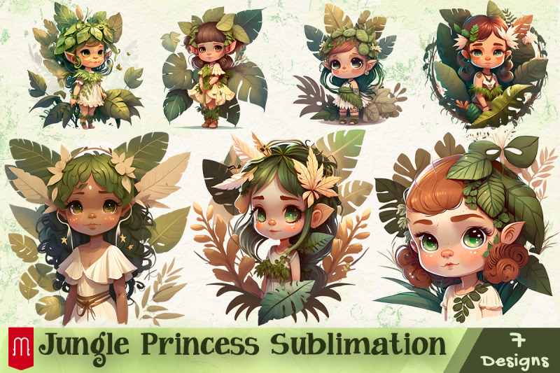 jungle-princess-sublimation-bundle