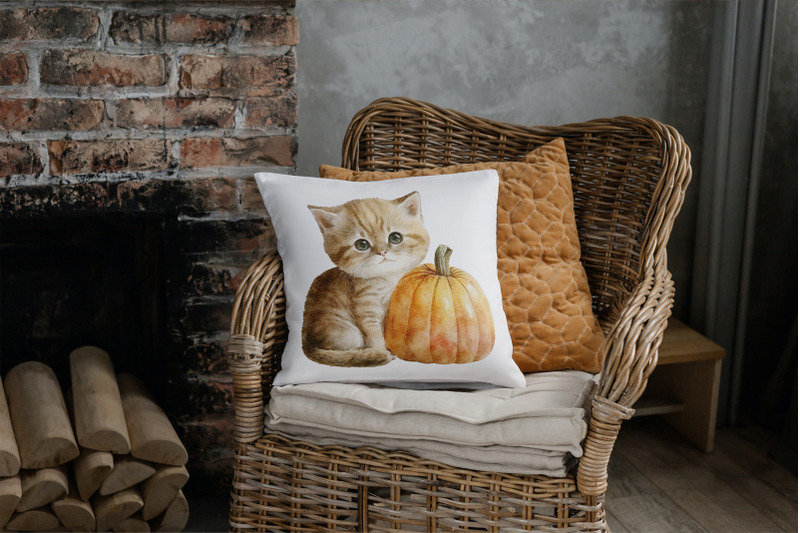 kittens-with-pumpkins-clipart