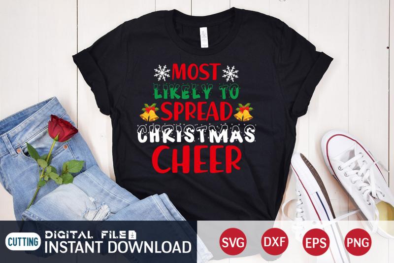 most-likely-to-spread-christmas-cheer-svg