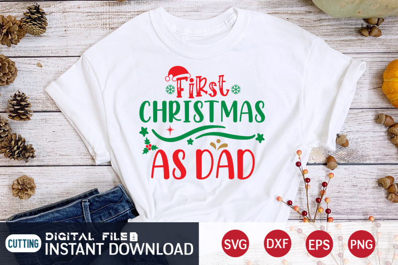 first-christmas-as-a-dad-svg