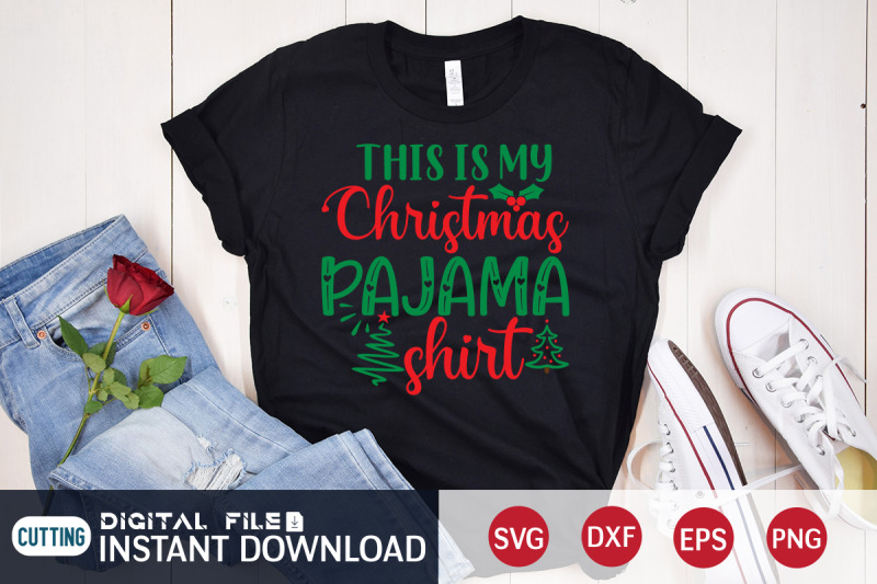 this-is-my-christmas-pajama-shirt-svg