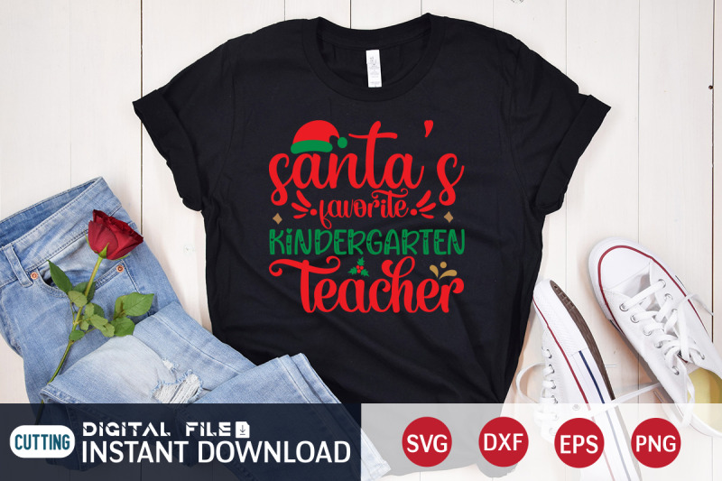 santa-039-s-favorite-kindergarten-teacher-svg