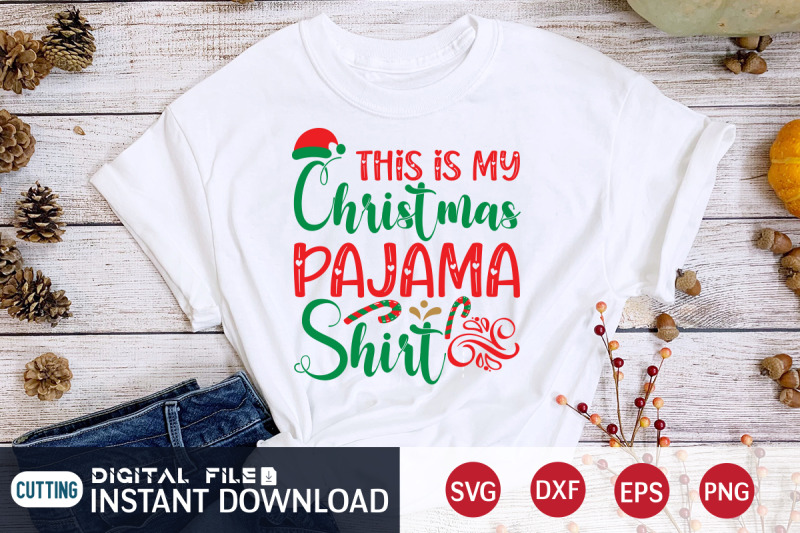 this-is-my-christmas-pajama-shirt-svg