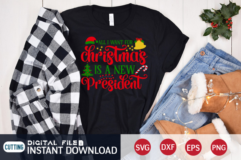 all-i-want-for-christmas-is-a-new-president-svg