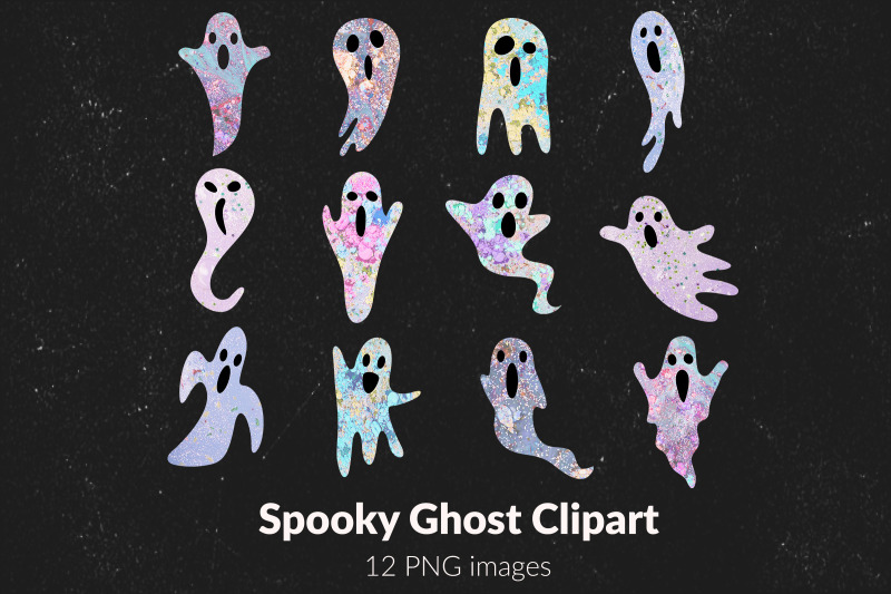 glitter-ghost-digital-clip-art