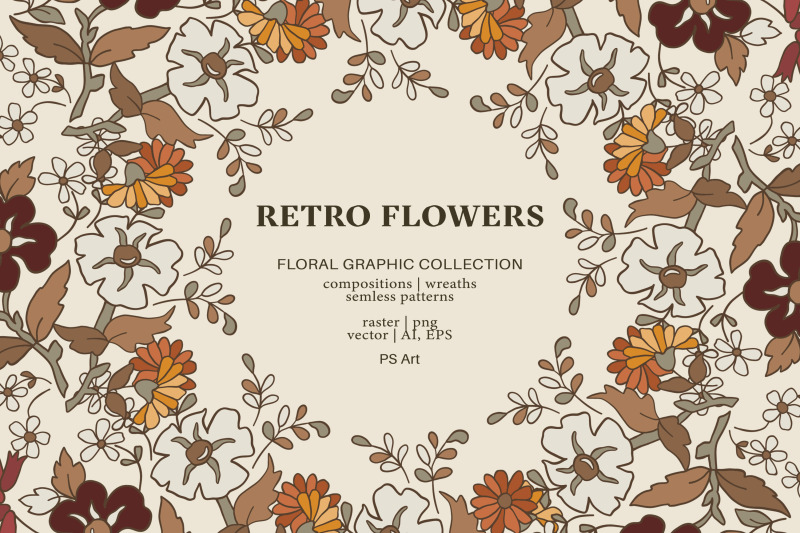 retro-flowers-hand-drawn-floral-clipart