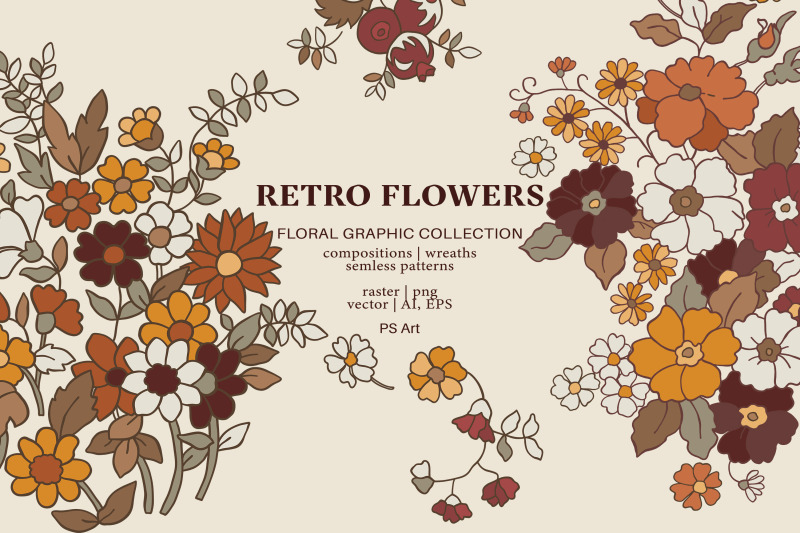 retro-flowers-hand-drawn-floral-clipart