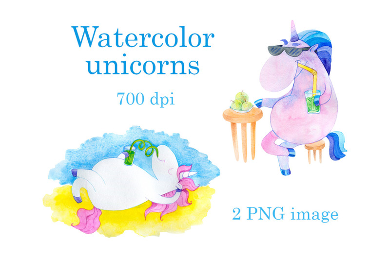 watercolor-illustrations-of-unicorns