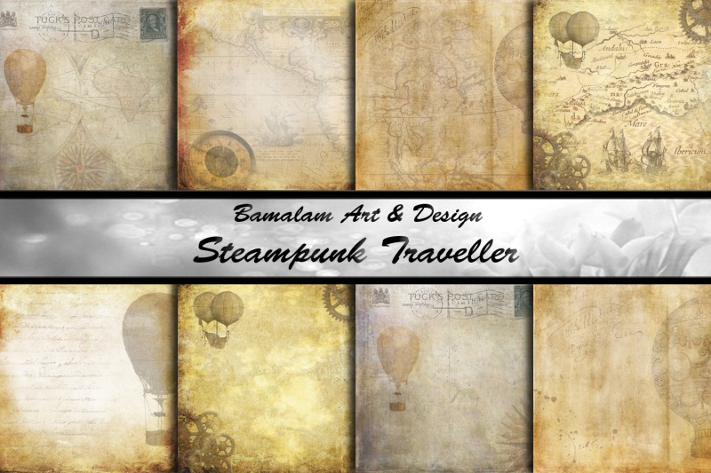 steampunk-traveler-vintage-airship-papers