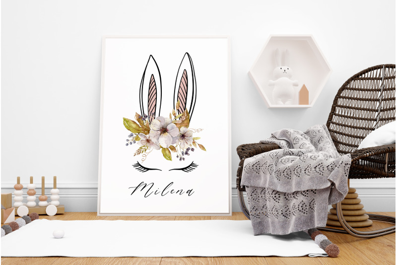 watercolor-easter-floral-bunny-ears-clipart-8-png-files