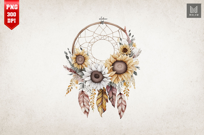 sunflower-dreamcatcher-watercolor-15