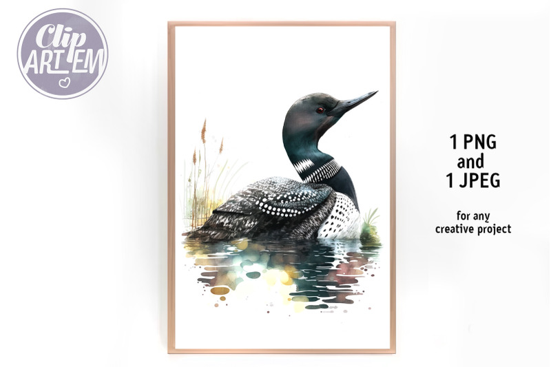 portrait-of-the-loon-bird-image-watercolor-wall-art-digital-print