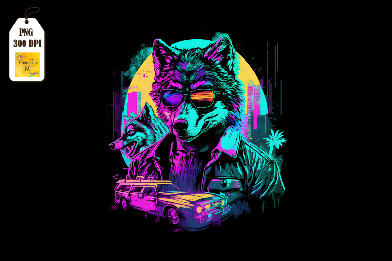 synthwave-retro-gangster-wolf-5