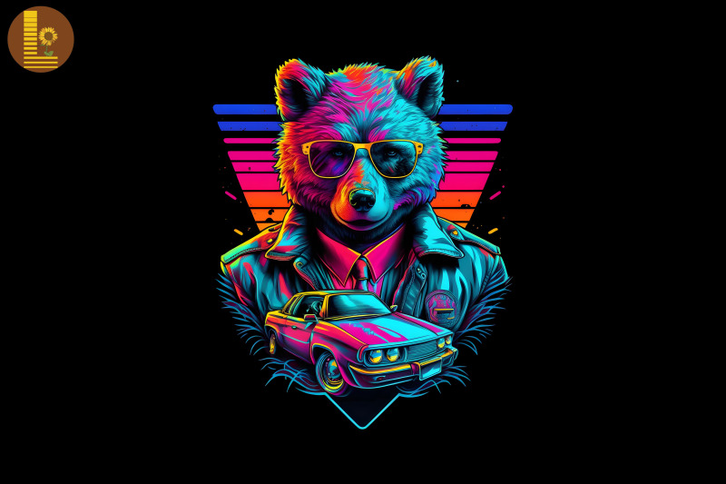 synthwave-retro-gangster-bear-8