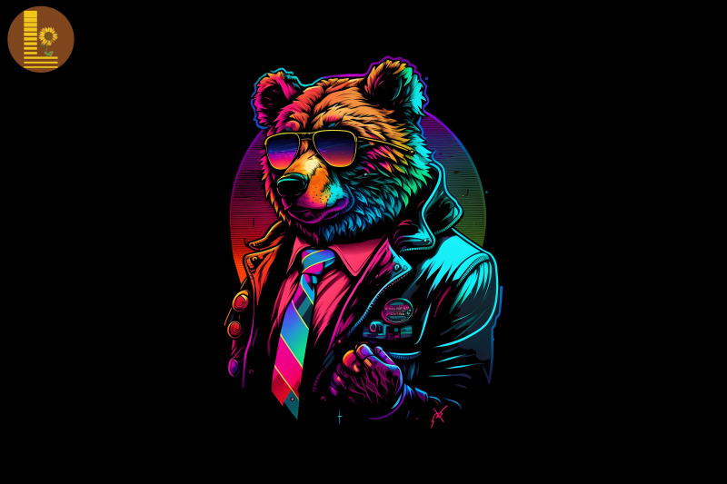 synthwave-retro-gangster-bear-14