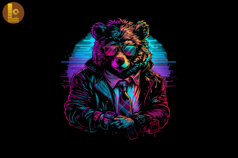 synthwave-retro-gangster-bear-17