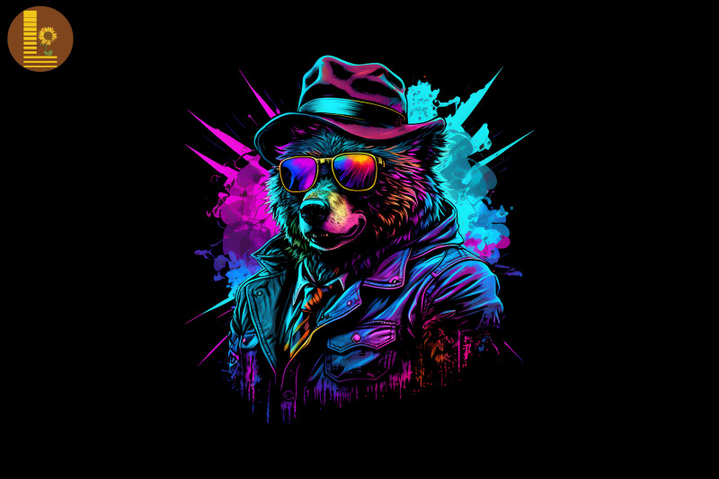 synthwave-retro-gangster-bear-18