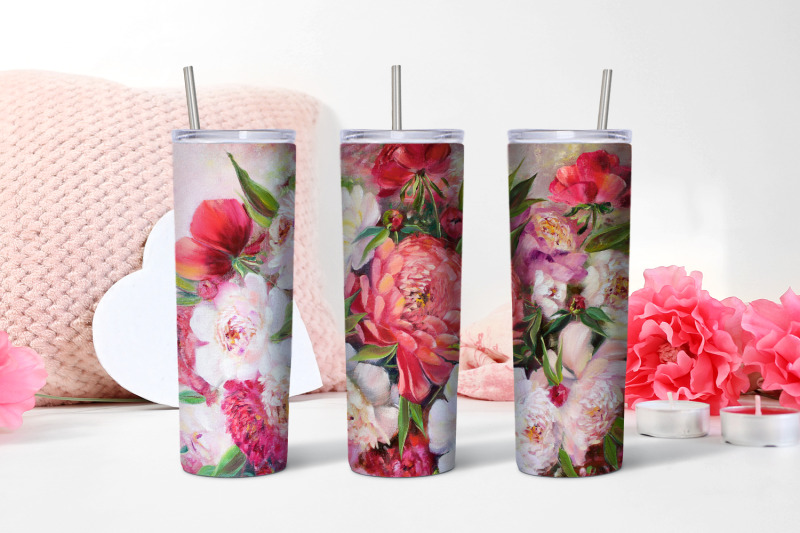 watercolor-floral-peonies-red-20-oz-sublimation-in-a-glass