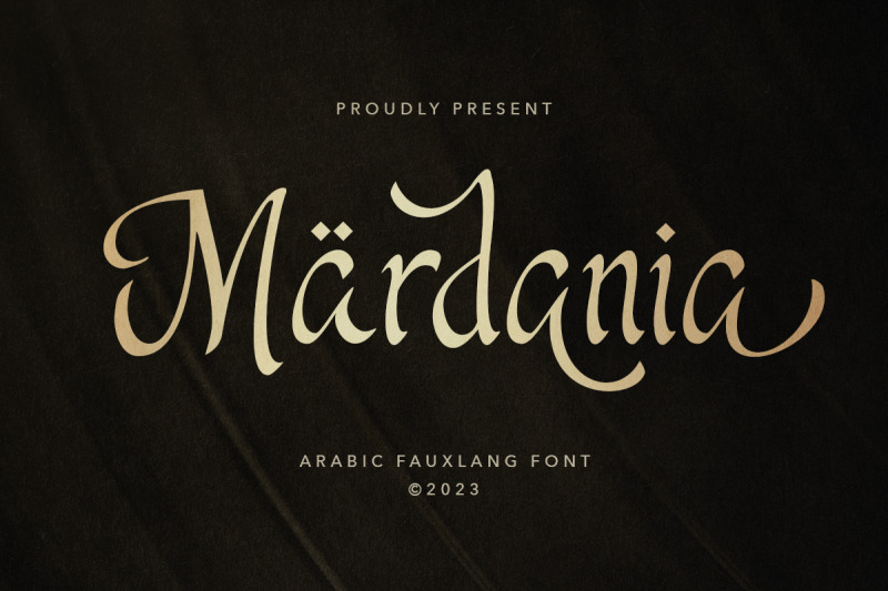 mardania-arabic-display-font