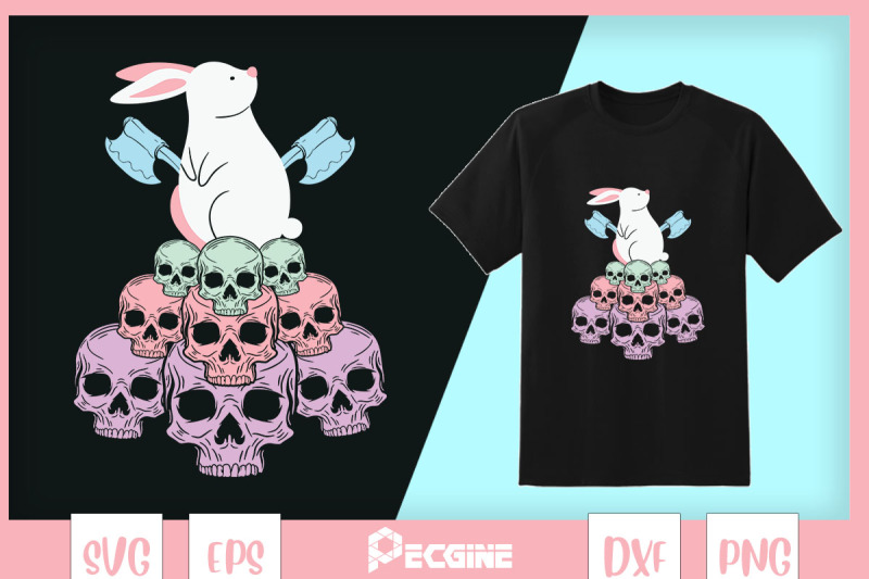 easter-goth-pastel-skeleton-bunny