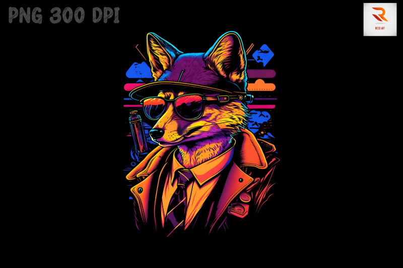 synthwave-retro-gangster-fox-9