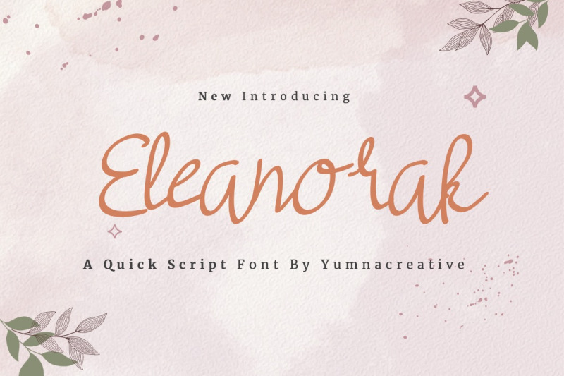 eleanorak-quick-script-font