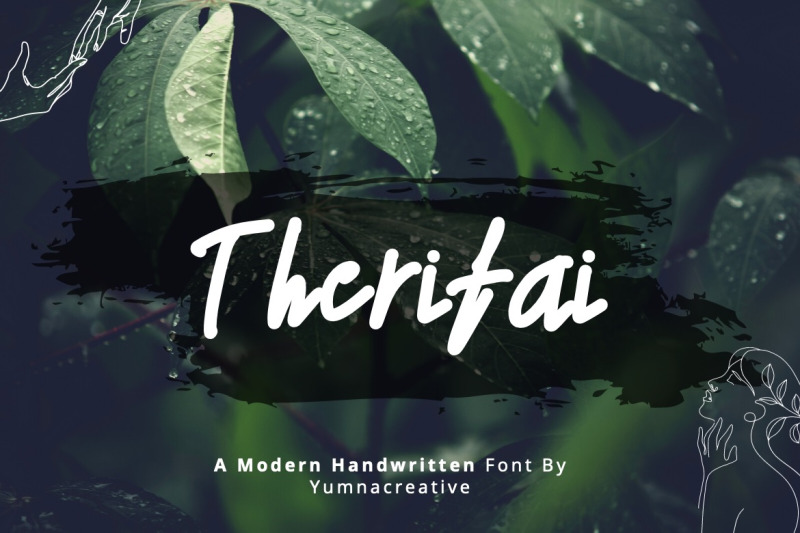 therifai-modern-handwritten-font
