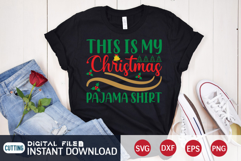 this-is-my-christmas-pajama-shirt-svg