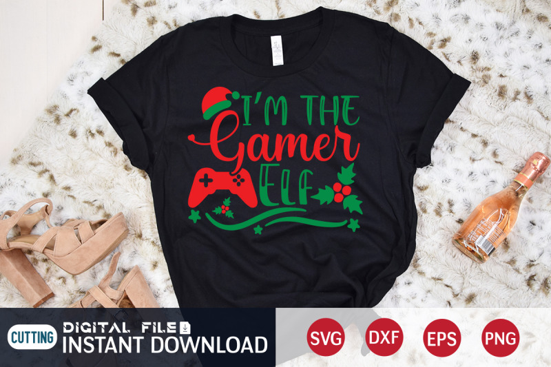 i-039-m-the-gamer-elf-svg