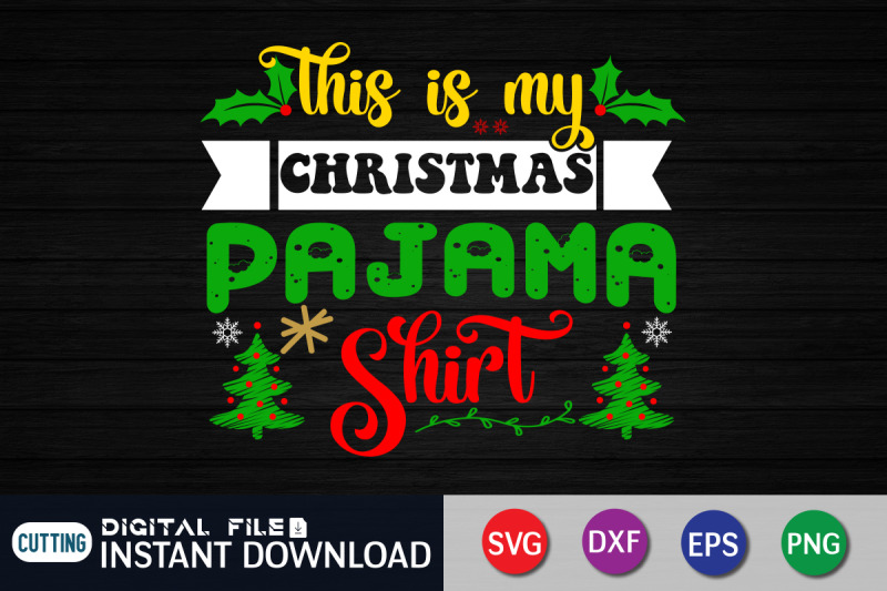 this-is-my-christmas-pajama-shirt-svg