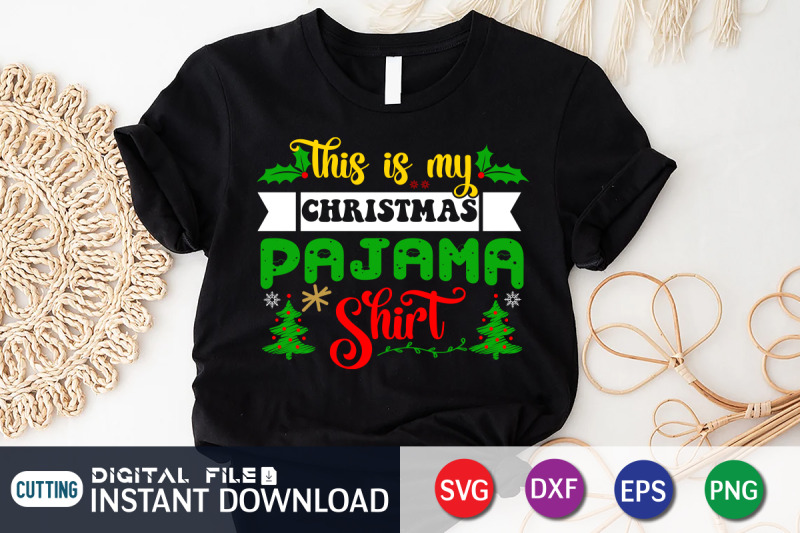 this-is-my-christmas-pajama-shirt-svg