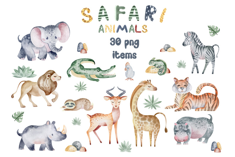 watercolor-safari-animals-baby-clipart-600-dpi