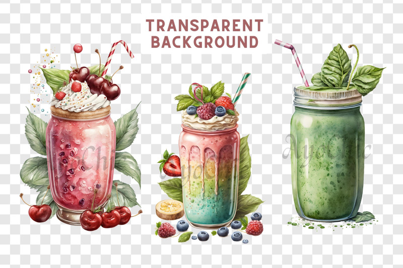 watercolor-smoothie-clipart-sublimation